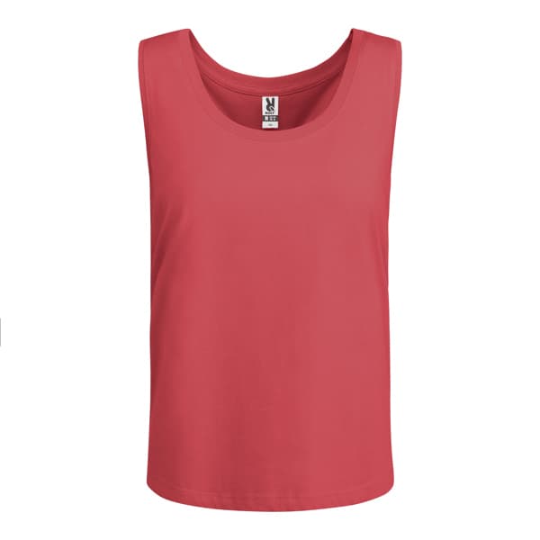 Camiseta sin mangas NARA · ROJO CRISANTEMO