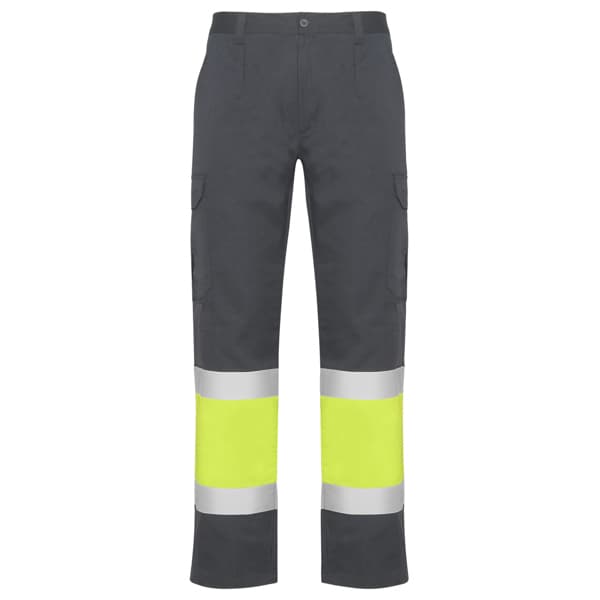 Pantalón de trabajo NAOS · PLOMO/AMARILLO FLUOR
