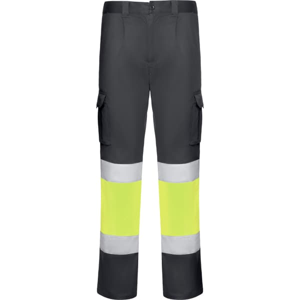 Pantalón de trabajo DAILY STRETCH HV · PLOMO/AMARILLO FLUOR