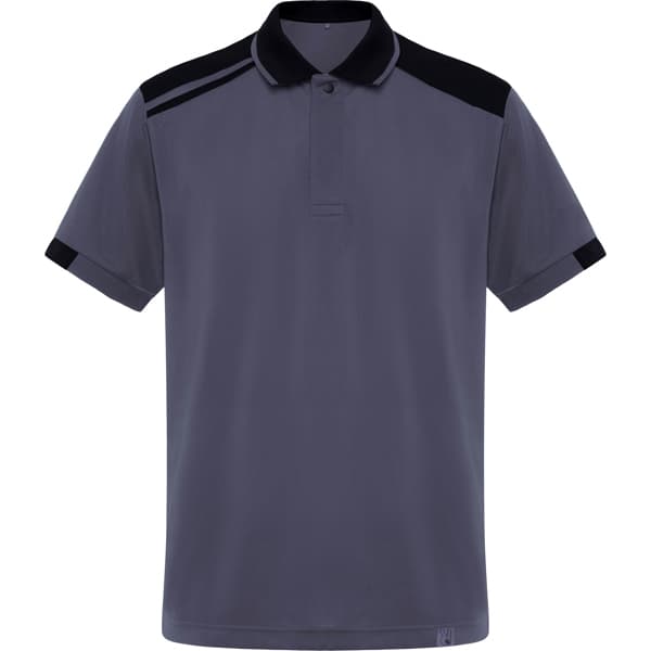 SAMURAI Short Sleeve Polo · PLOMO/NEGRO