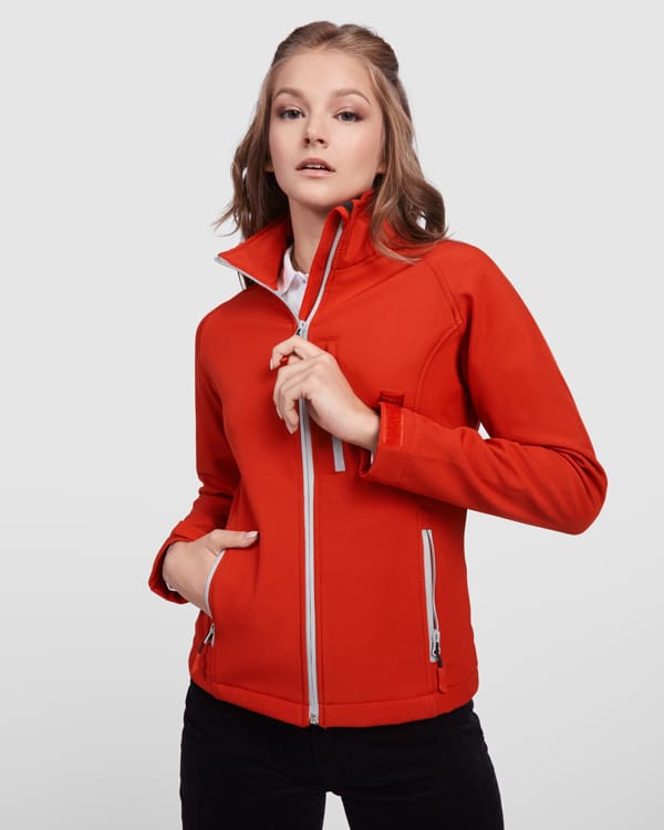 SOFTSHELL ANTARTIDA WOMAN T/3XL ROJO (SS64330660) | SS6433 - Roly