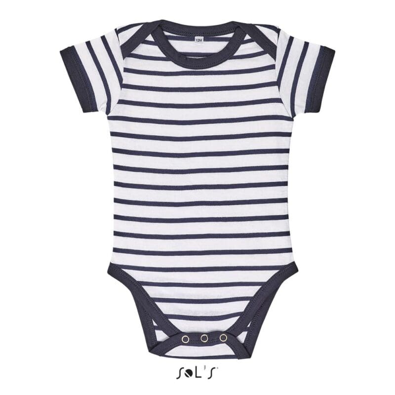 SOL'S MILES BABY Blanco / Azul marino 18/23M [SO] 01401
